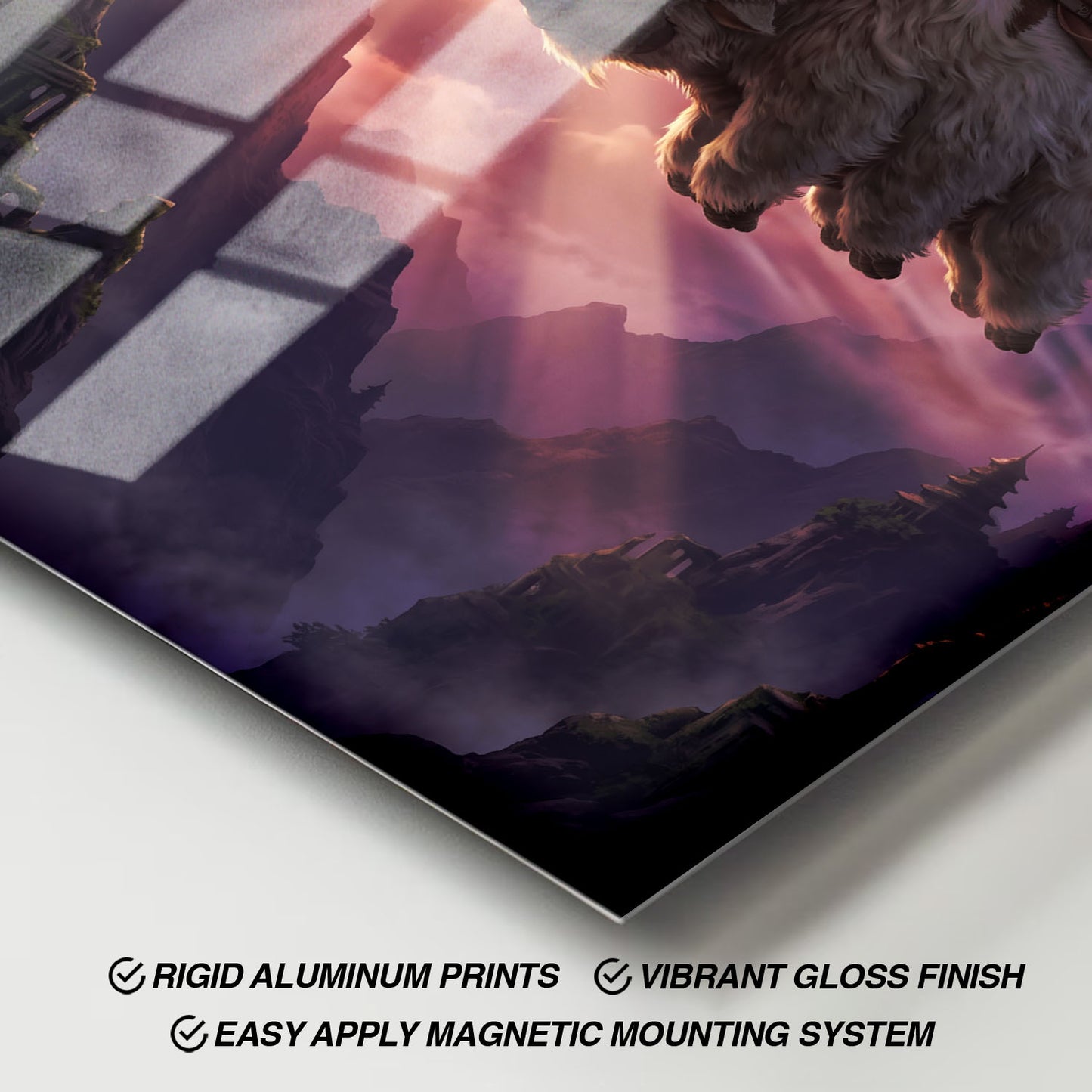 Flex Designs Metal Poster Avatar the Last Airbender Flying Appa 11 x 17" Home Goods - TV Show 2005 TV Show Metal Poster