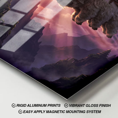 Flex Designs Metal Poster Avatar the Last Airbender Flying Appa 11 x 17" Home Goods - TV Show 2005 TV Show Metal Poster