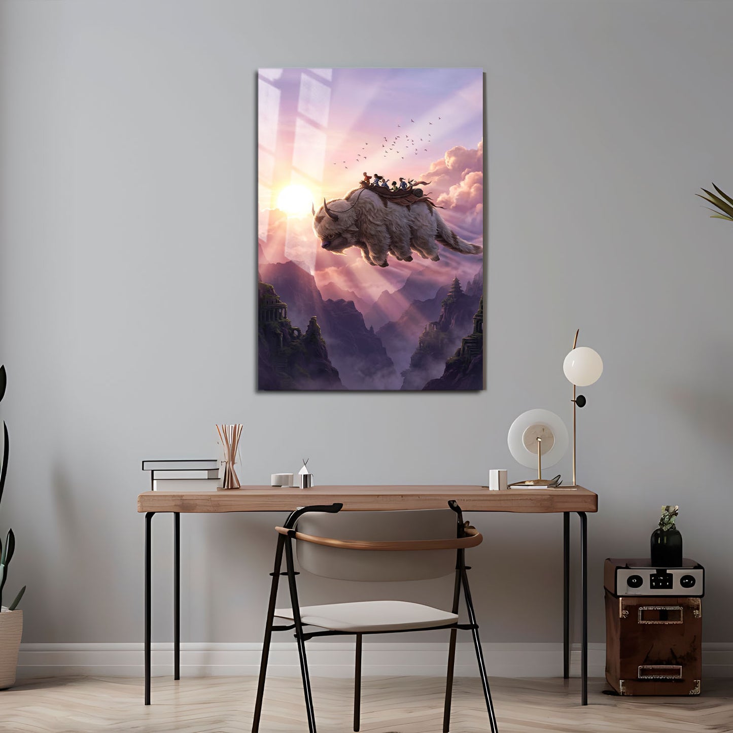 Flex Designs Metal Poster Avatar the Last Airbender Flying Appa 5 x 7" Home Goods - TV Show 2005 TV Show Metal Poster