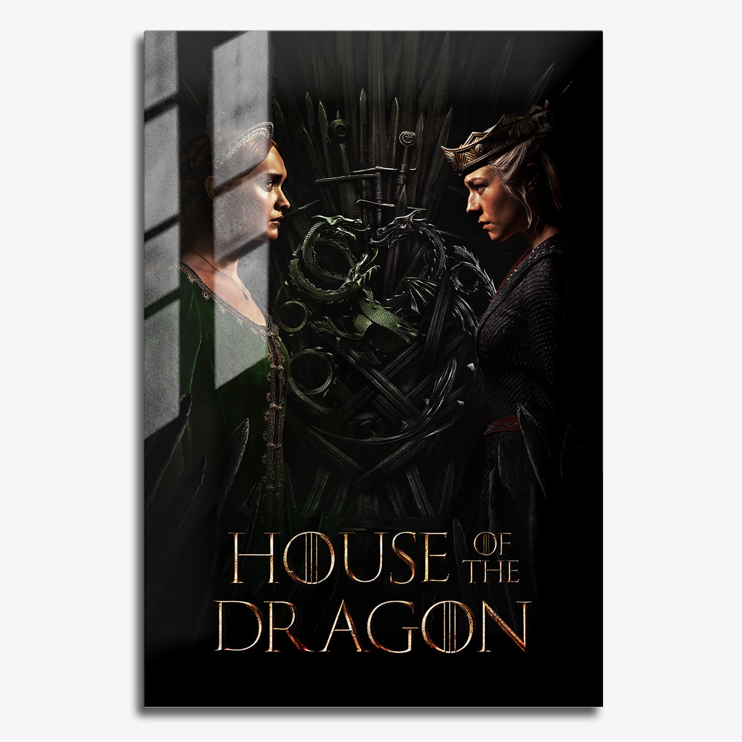 Flex Designs Metal Poster House of the Dragon Alternate 11 x 17" Home Goods - TV Show 2022 TV Show Metal Poster