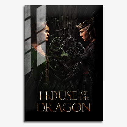 Flex Designs Metal Poster House of the Dragon Alternate 11 x 17" Home Goods - TV Show 2022 TV Show Metal Poster