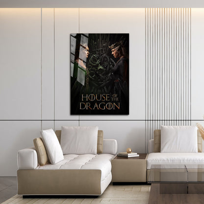Flex Designs Metal Poster House of the Dragon Alternate 16 x 24" Home Goods - TV Show 2022 TV Show Metal Poster