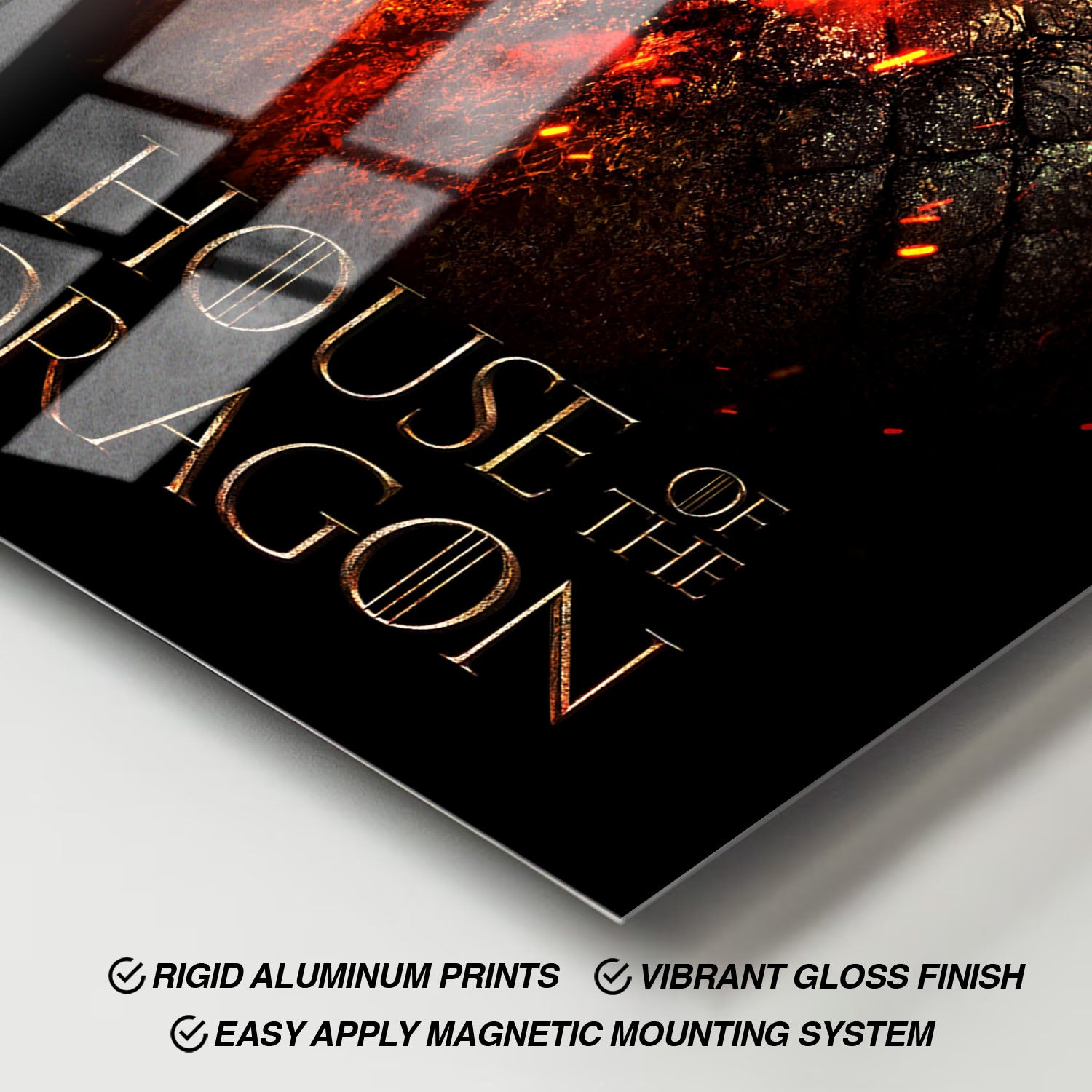 Flex Designs Metal Poster House of the Dragon Cover 11 x 17" Home Goods - TV Show 2022 TV Show Metal Poster