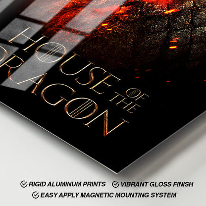 Flex Designs Metal Poster House of the Dragon Cover 11 x 17" Home Goods - TV Show 2022 TV Show Metal Poster