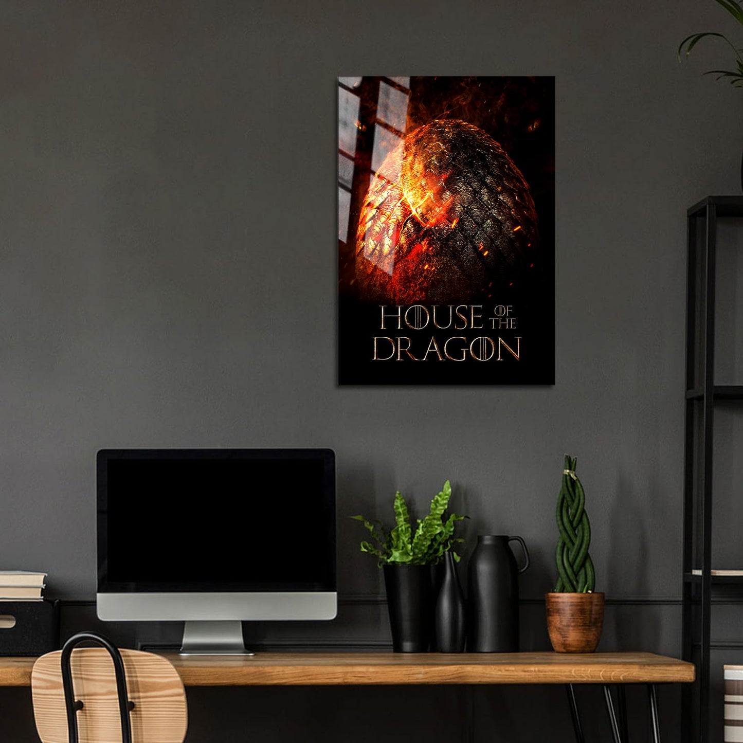 Flex Designs Metal Poster House of the Dragon Cover 24 x 36" Home Goods - TV Show 2022 TV Show Metal Poster