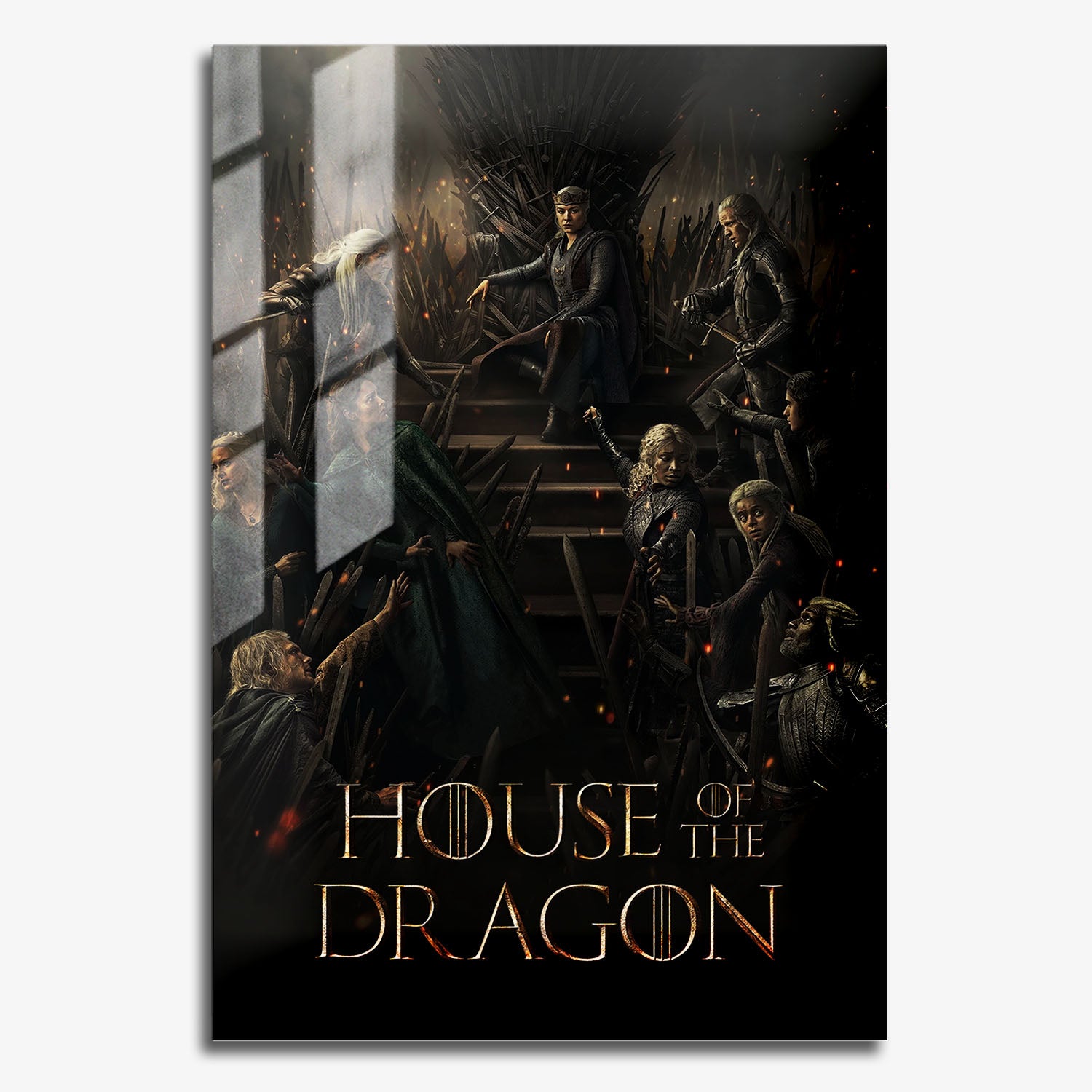 Flex Designs Metal Poster House of the Dragon Theatrical 11 x 17" Home Goods - TV Show 2022 TV Show Metal Poster