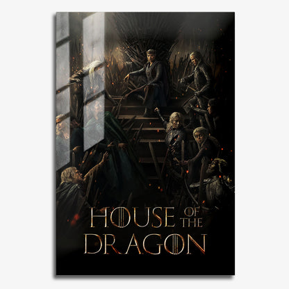 Flex Designs Metal Poster House of the Dragon Theatrical 11 x 17" Home Goods - TV Show 2022 TV Show Metal Poster