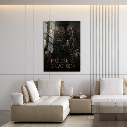 Flex Designs Metal Poster House of the Dragon Theatrical 16 x 24" Home Goods - TV Show 2022 TV Show Metal Poster