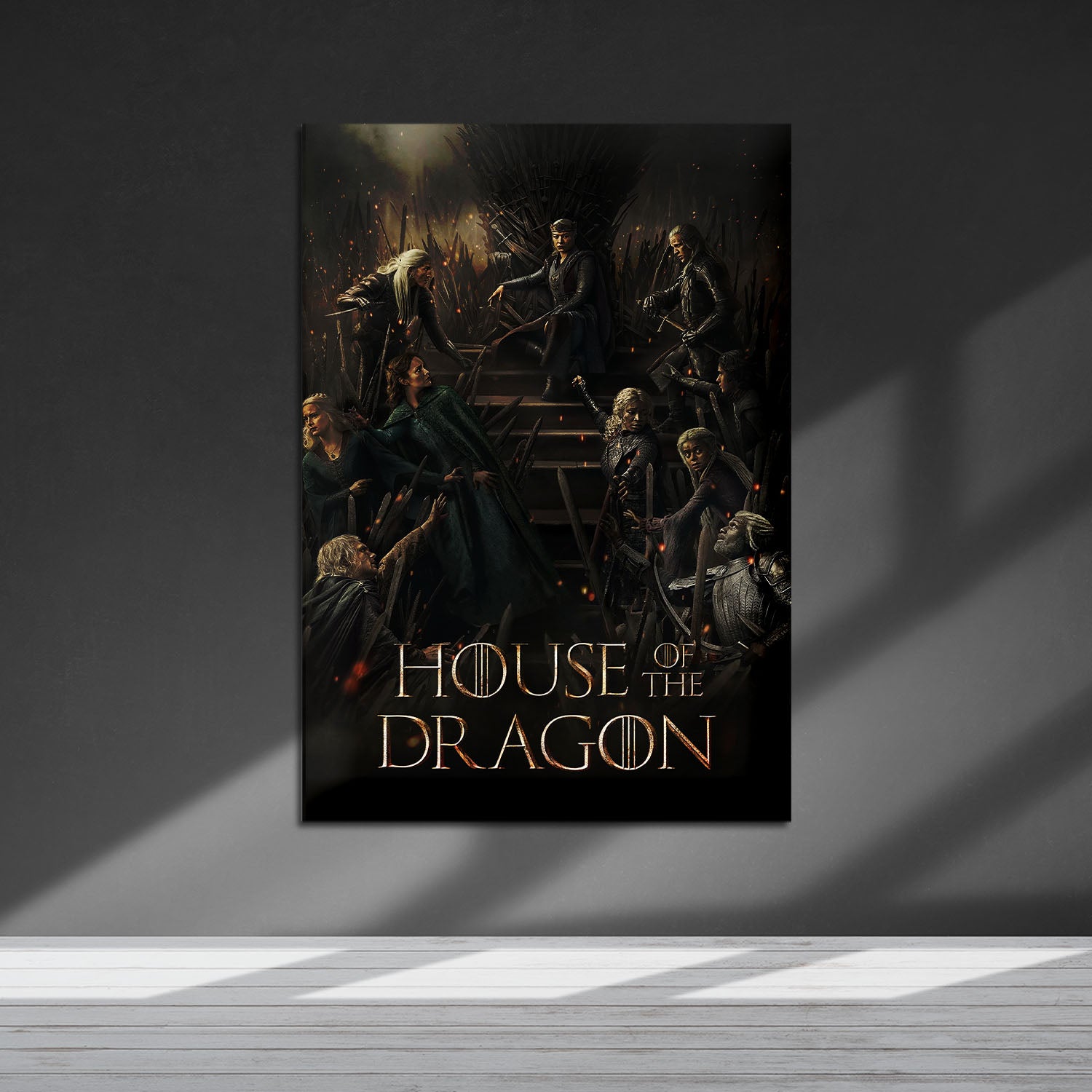 Flex Designs Metal Poster House of the Dragon Theatrical 5 x 7" Home Goods - TV Show 2022 TV Show Metal Poster