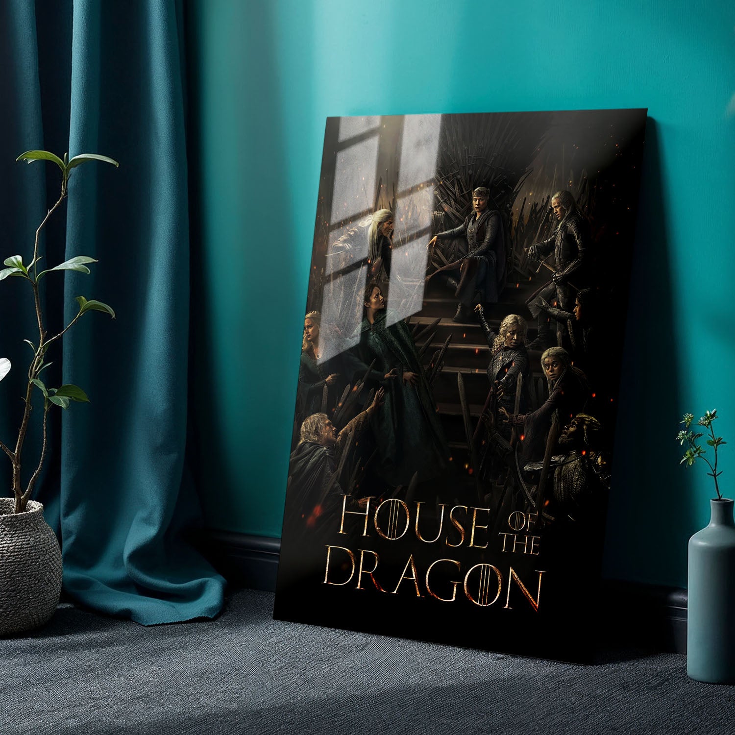 Flex Designs Metal Poster House of the Dragon Theatrical 24 x 36" Home Goods - TV Show 2022 TV Show Metal Poster