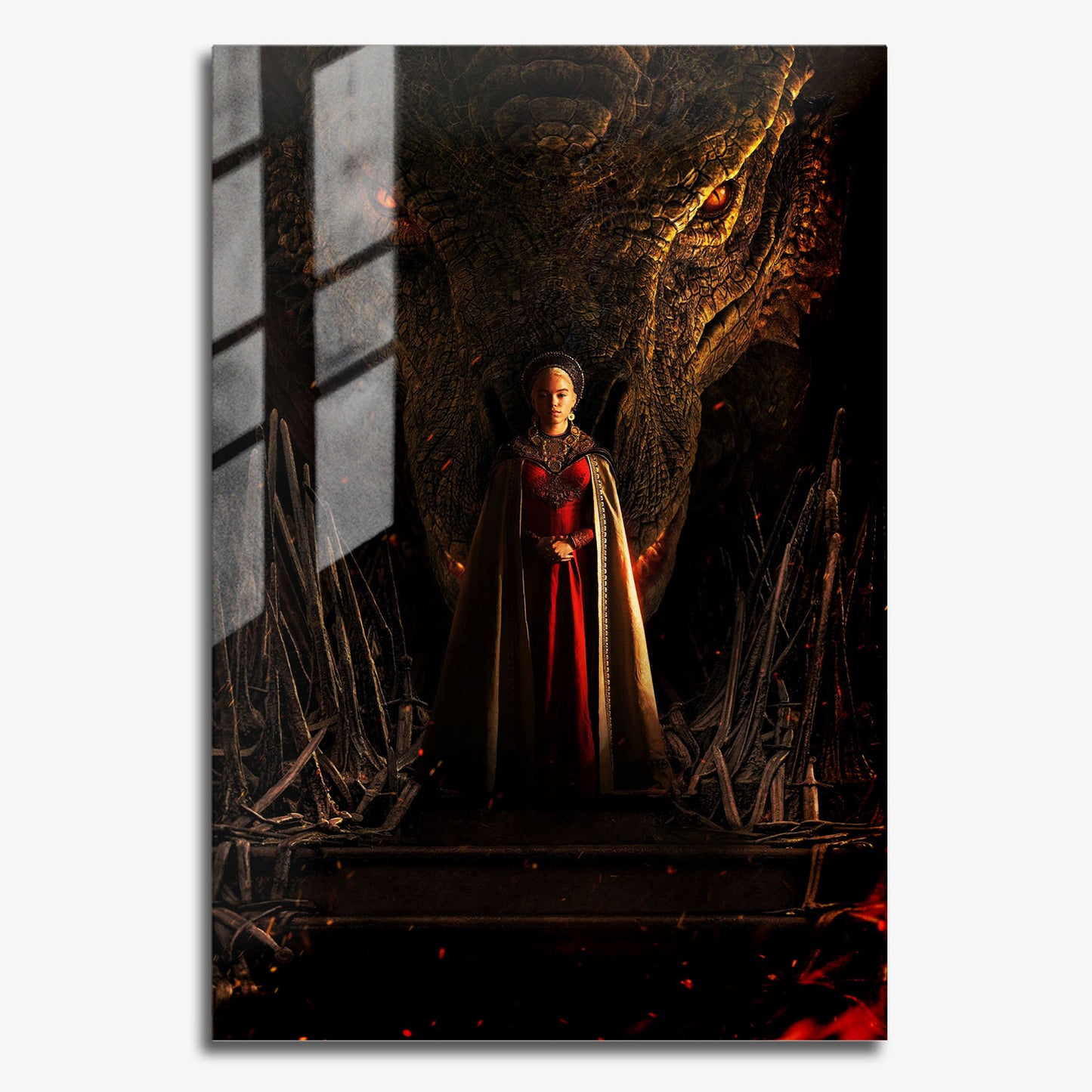 Flex Designs Metal Poster House of the Dragon Textless 11 x 17" Home Goods - TV Show 2022 TV Show Metal Poster