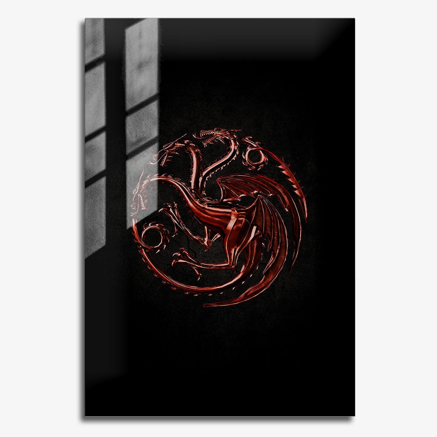 Flex Designs Metal Poster House of the Dragon Targaryen Sigil 11 x 17" Home Goods - TV Show 2022 TV Show Metal Poster