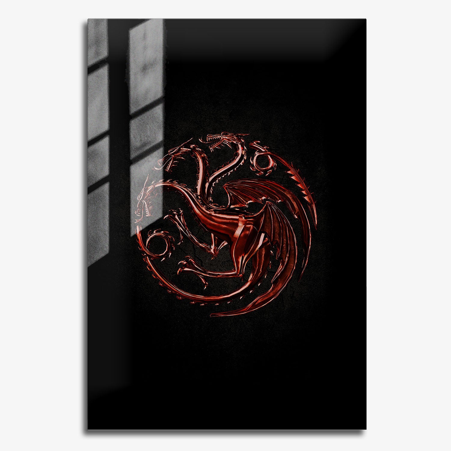 Flex Designs Metal Poster House of the Dragon Targaryen Sigil 11 x 17" Home Goods - TV Show 2022 TV Show Metal Poster