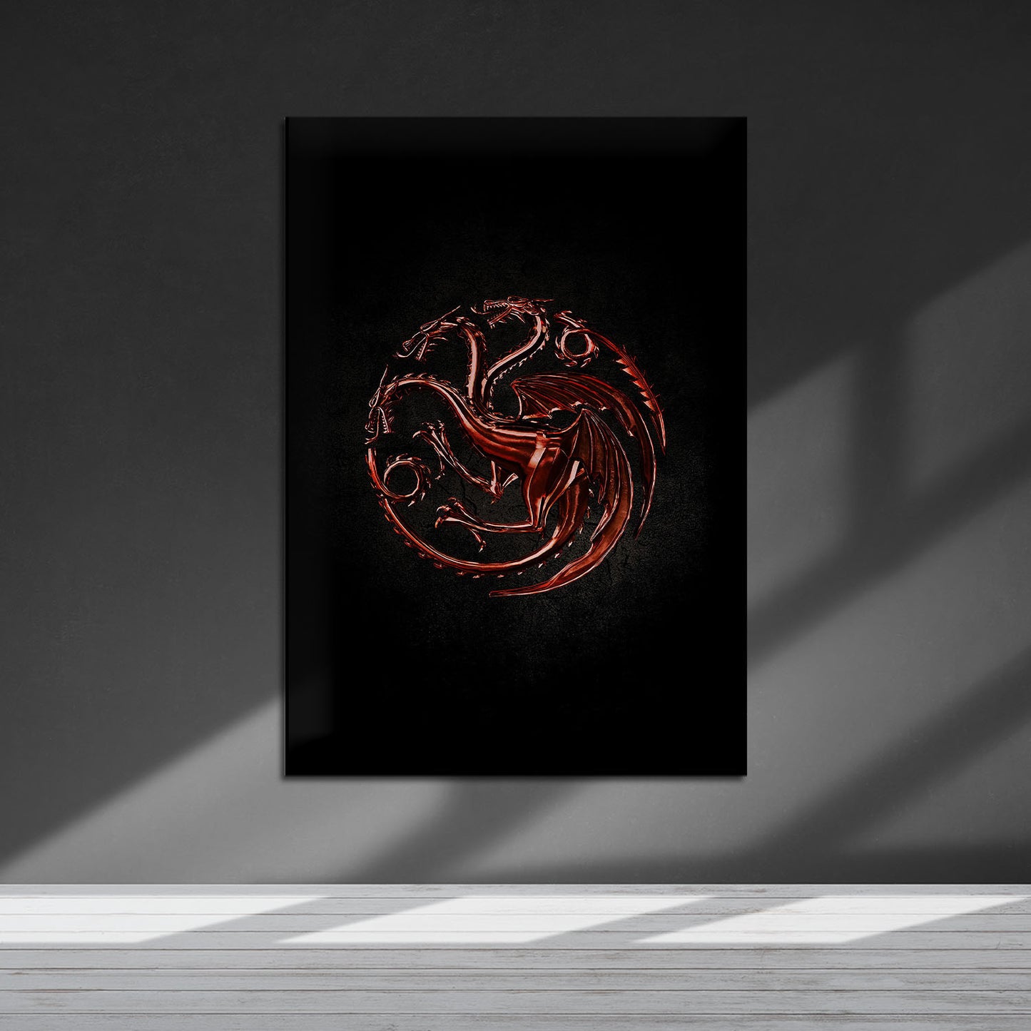 Flex Designs Metal Poster House of the Dragon Targaryen Sigil 5 x 7" Home Goods - TV Show 2022 TV Show Metal Poster