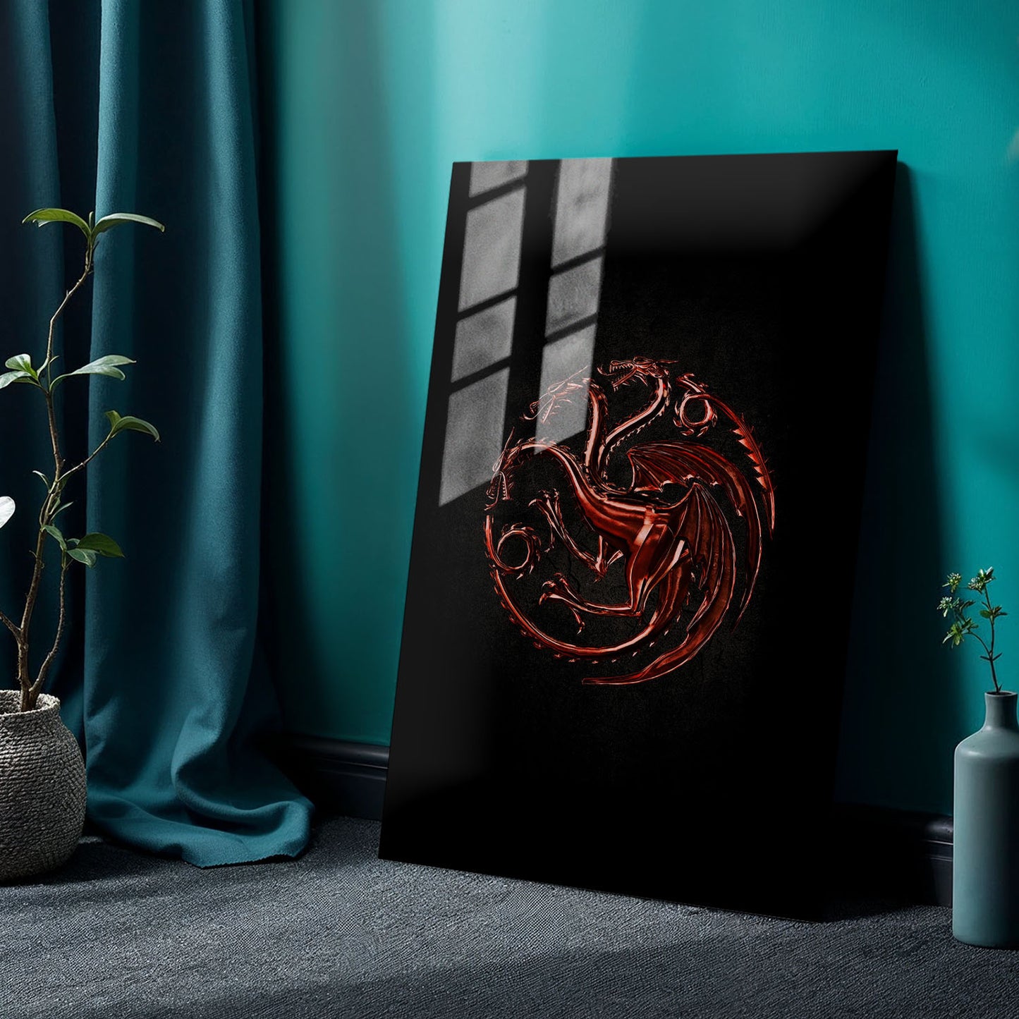 Flex Designs Metal Poster House of the Dragon Targaryen Sigil 24 x 36" Home Goods - TV Show 2022 TV Show Metal Poster