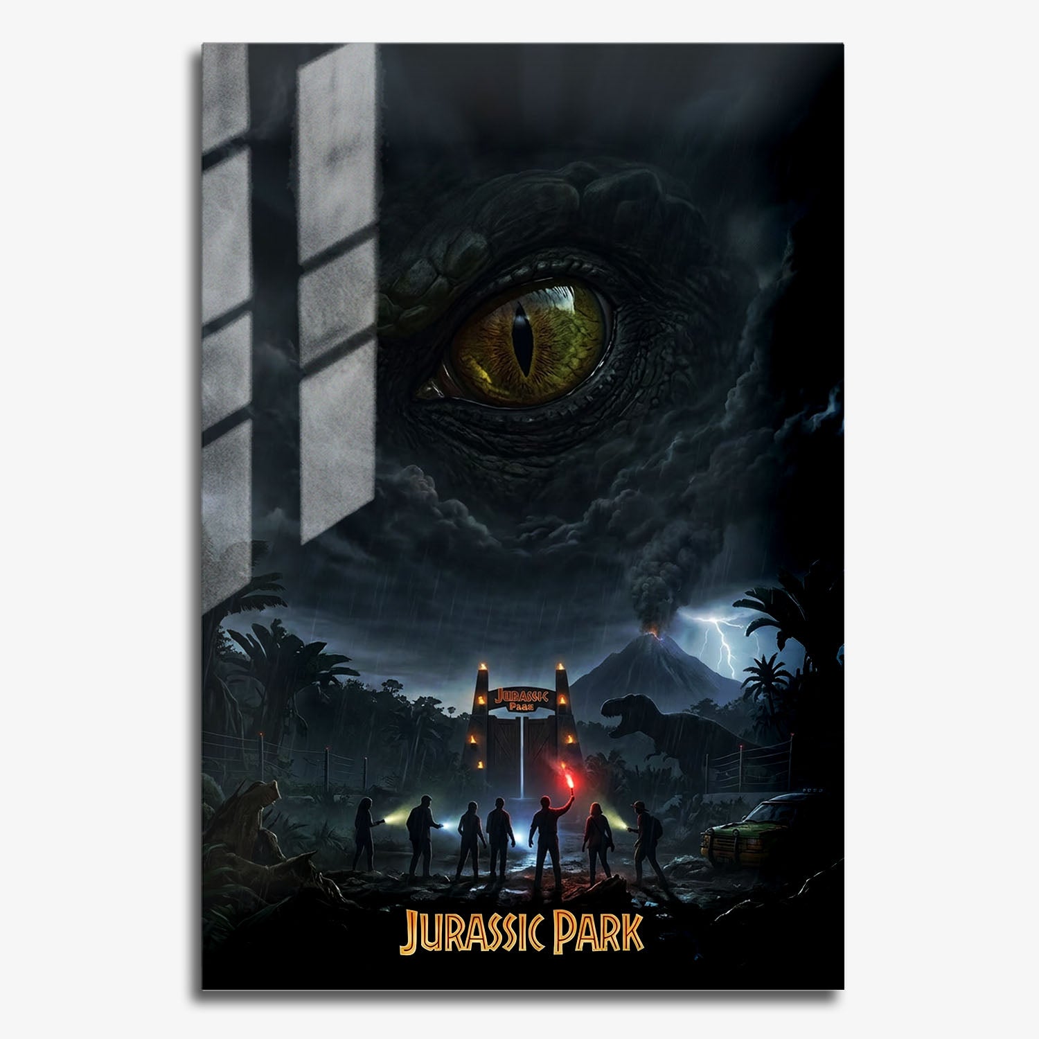 Flex Designs Metal Poster Jurassic Park Journey 11 x 17" Home Goods - Movie 1993 Movie Metal Poster