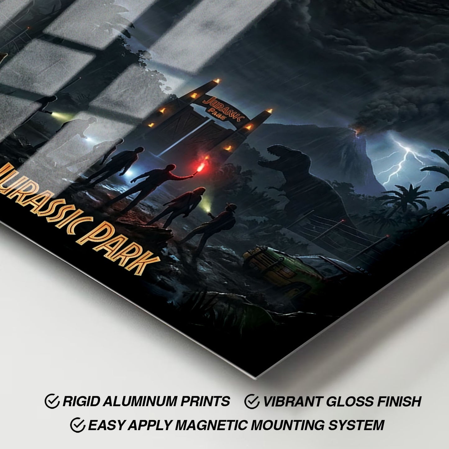 Flex Designs Metal Poster Jurassic Park Journey 11 x 17" Home Goods - Movie 1993 Movie Metal Poster