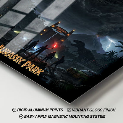Flex Designs Metal Poster Jurassic Park Journey 11 x 17" Home Goods - Movie 1993 Movie Metal Poster