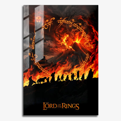 Flex Designs Metal Poster Lord of the Rings Fires of Mordor 11 x 17" Home Goods - Movie 2001 Movie Metal Poster
