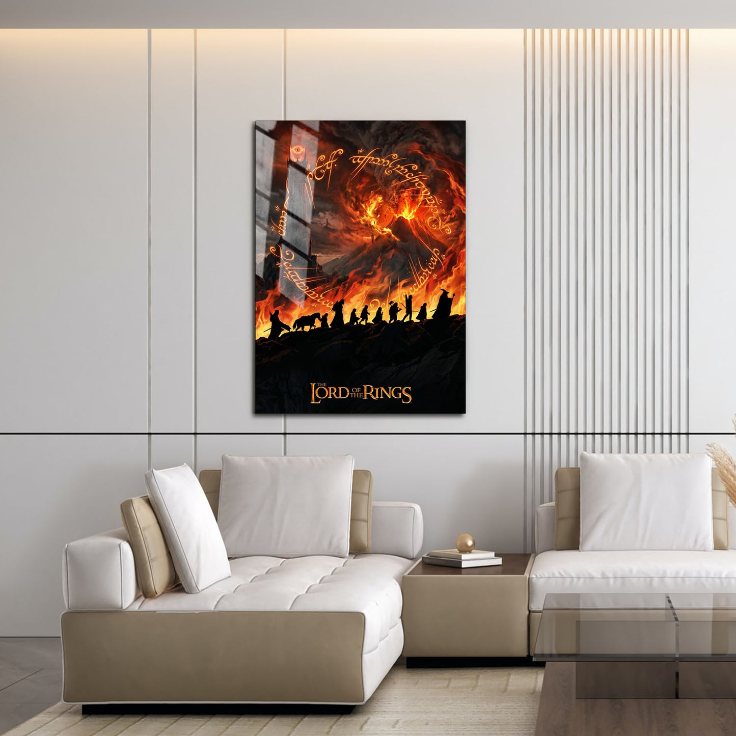 Flex Designs Metal Poster Lord of the Rings Fires of Mordor 16 x 24" Home Goods - Movie 2001 Movie Metal Poster