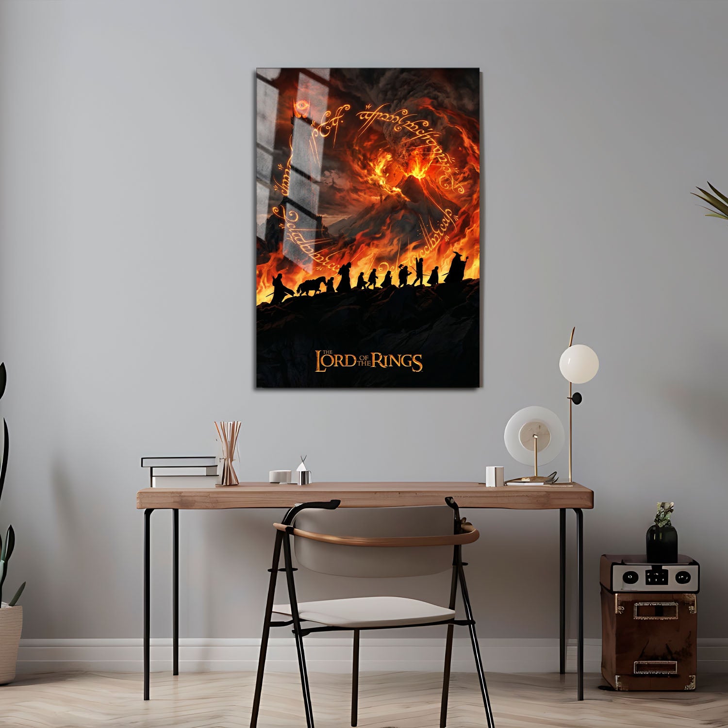 Flex Designs Metal Poster Lord of the Rings Fires of Mordor 5 x 7" Home Goods - Movie 2001 Movie Metal Poster