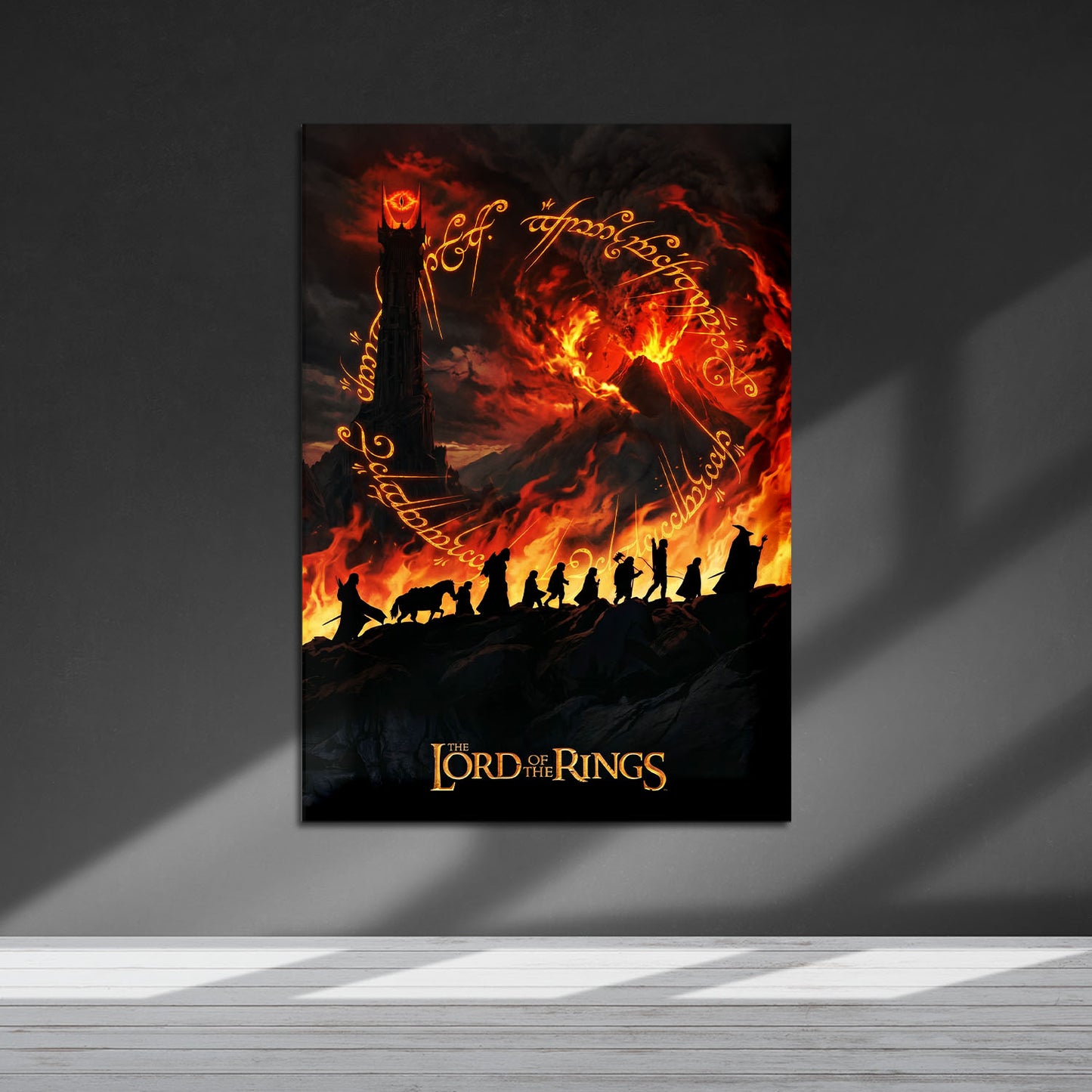 Flex Designs Metal Poster Lord of the Rings Fires of Mordor 5 x 7" Home Goods - Movie 2001 Movie Metal Poster