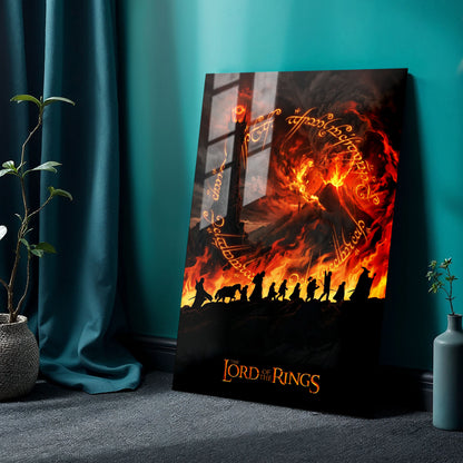 Flex Designs Metal Poster Lord of the Rings Fires of Mordor 24 x 36" Home Goods - Movie 2001 Movie Metal Poster