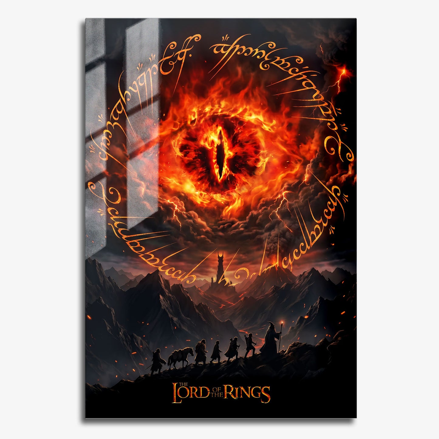 Flex Designs Metal Poster Lord of the Rings Journey 11 x 17" Home Goods - Movie 2001 Movie Metal Poster