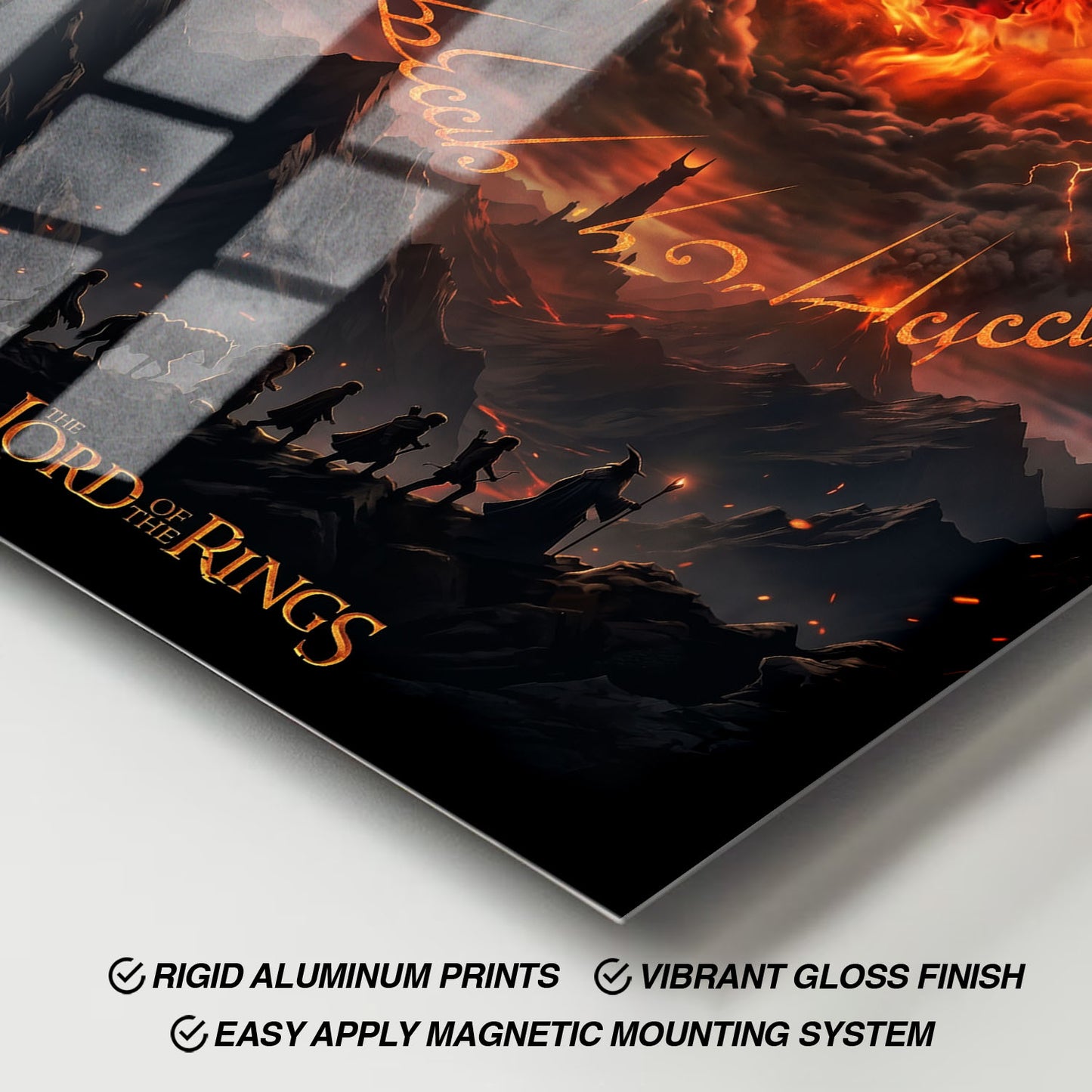 Flex Designs Metal Poster Lord of the Rings Journey 11 x 17" Home Goods - Movie 2001 Movie Metal Poster
