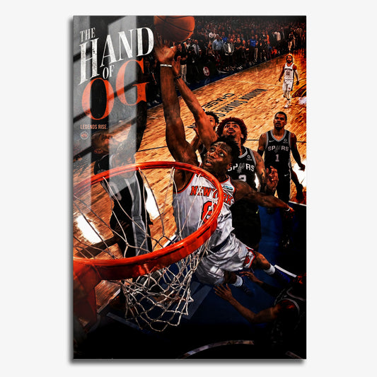 OG Anunoby New York Knicks The Winning Touch Metal Poster