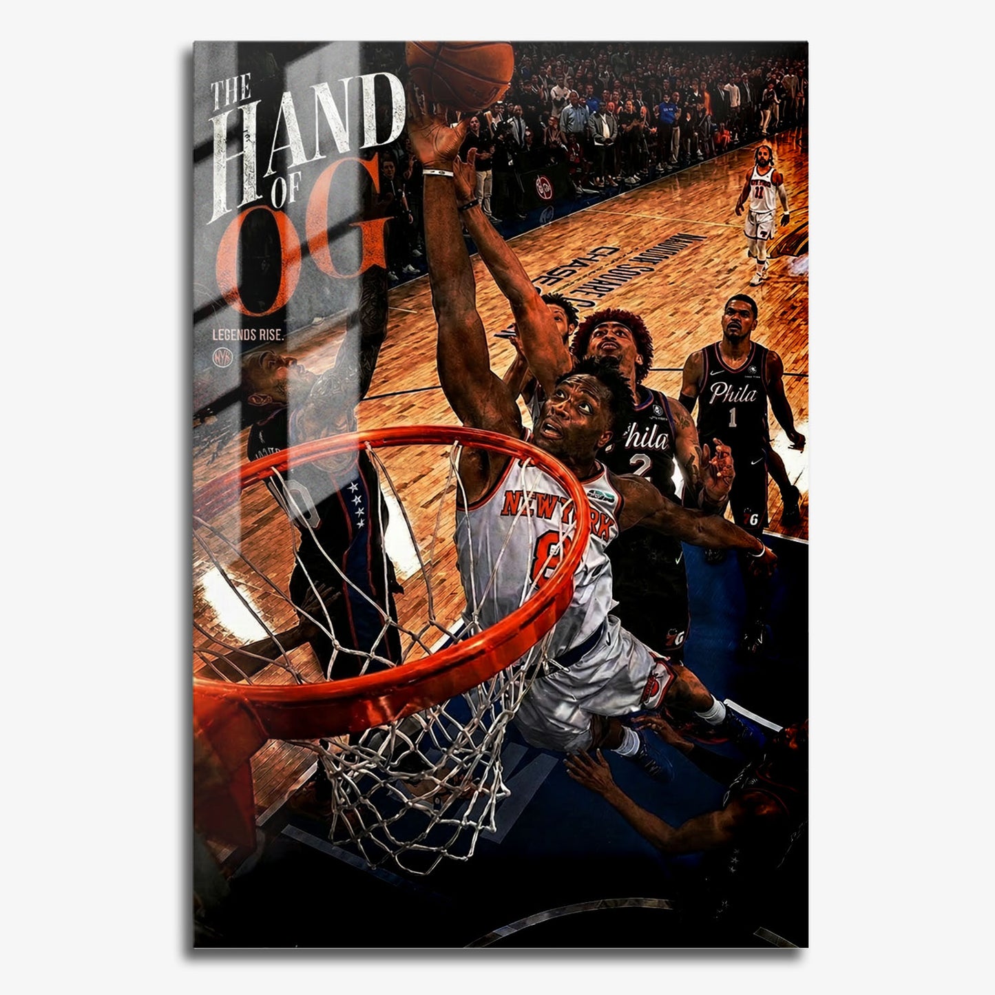Flex Designs Metal Poster OG Anunoby The Winning Touch 11 x 17" Home Goods - Sports  Metal Poster
