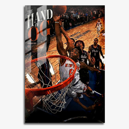 Flex Designs Metal Poster OG Anunoby The Winning Touch 11 x 17" Home Goods - Sports  Metal Poster