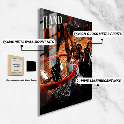 Flex Designs Metal Poster OG Anunoby The Winning Touch 16 x 24" Home Goods - Sports  Metal Poster