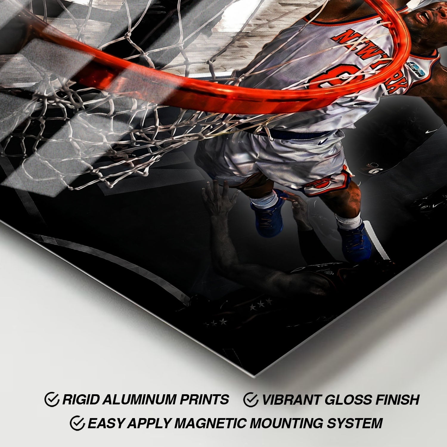 Flex Designs Metal Poster The Hand of OG Anunoby Spotlight 11 x 17" Home Goods - Sports  Metal Poster