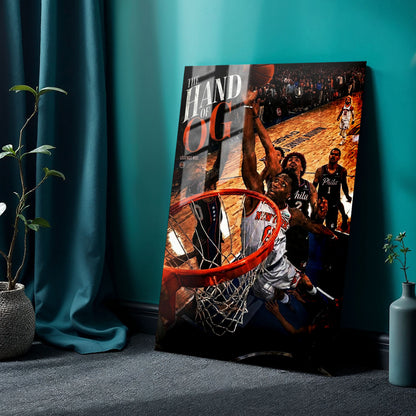 Flex Designs Metal Poster The Hand of OG Anunoby Spotlight 24 x 36" Home Goods - Sports  Metal Poster