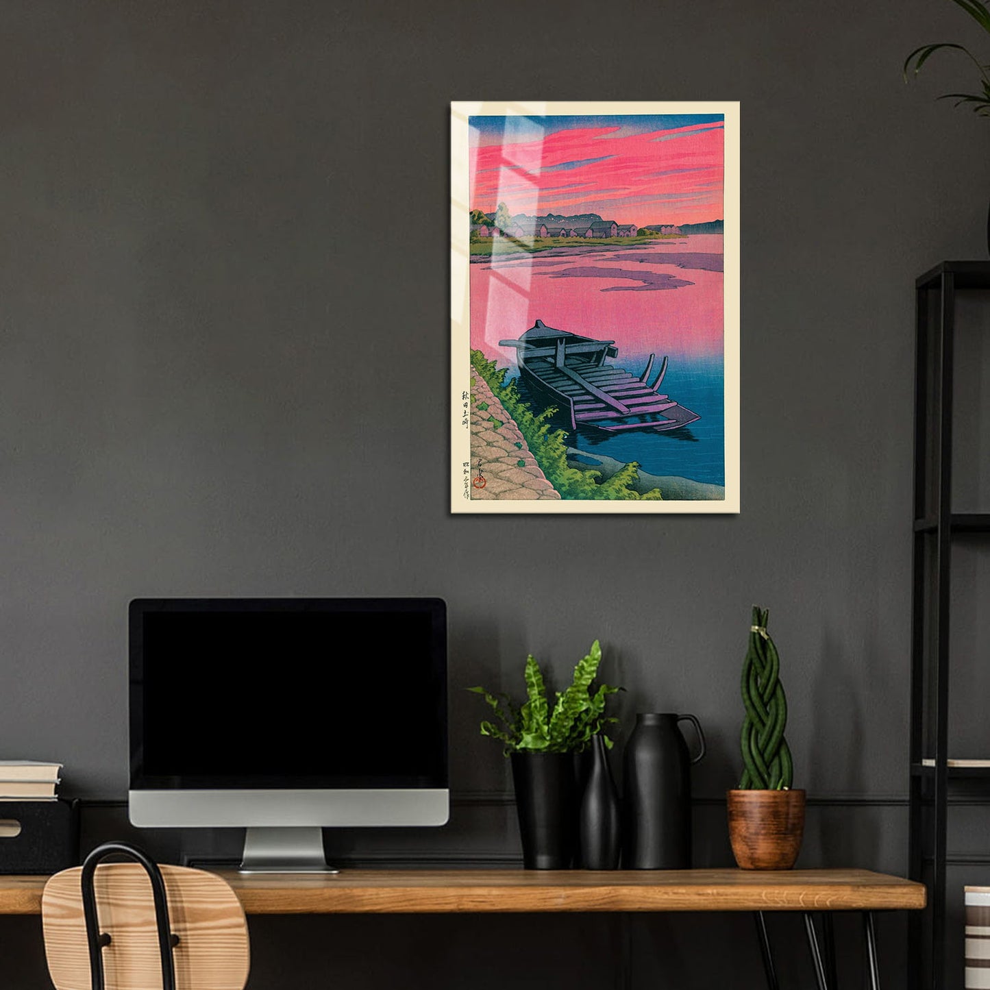 Flex Designs Metal Poster Akita Tsuchizaki by Kawase Hasui 24 x 36" Home Goods - Artist Artwork  Metal Poster