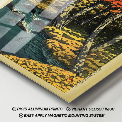 Flex Designs Metal Poster Autumn In Oirase by Kawase Hasui 11 x 17" Home Goods - Artist Artwork  Metal Poster