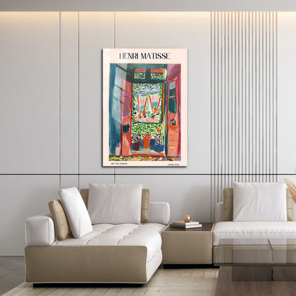Flex Designs Metal Poster The Open Window by Henri Matisse 16 x 24" Home Goods - Artist Artwork  Metal Poster