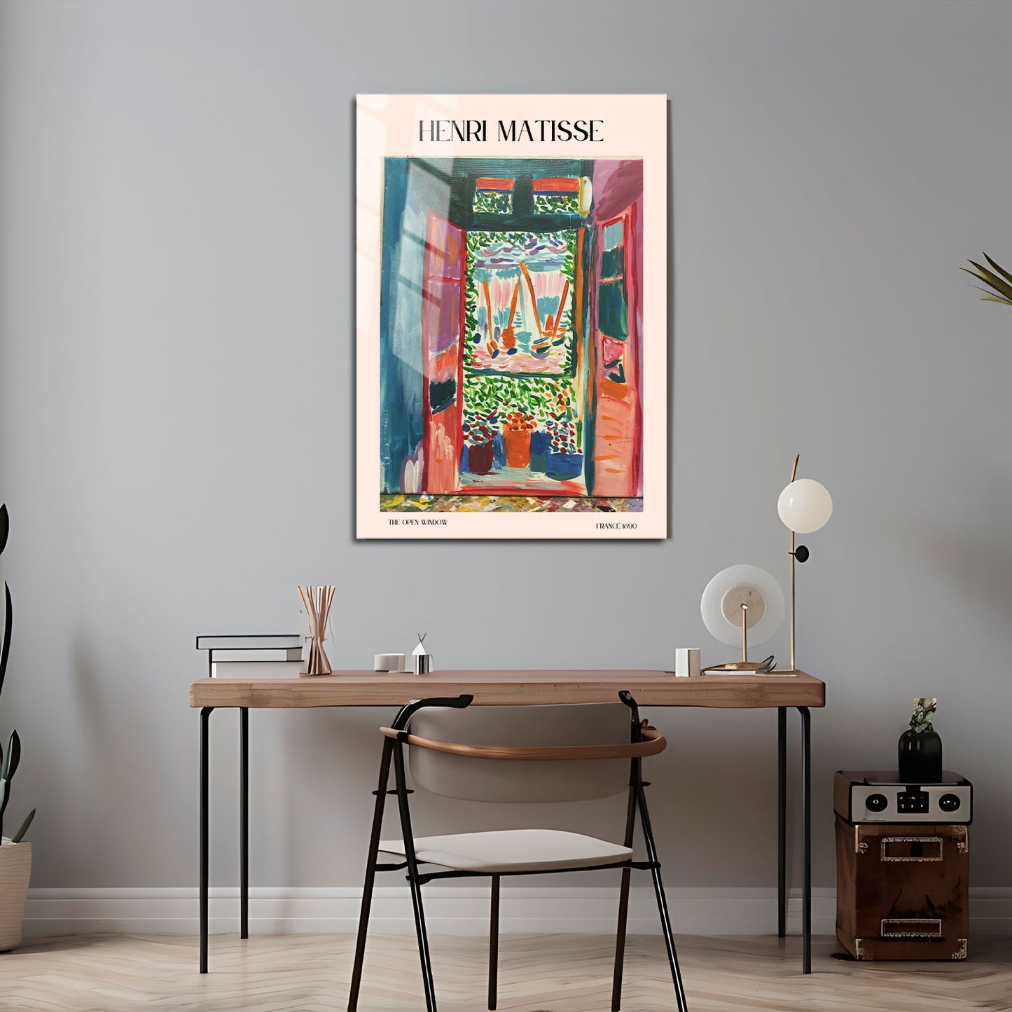 Flex Designs Metal Poster The Open Window by Henri Matisse 5 x 7" Home Goods - Artist Artwork  Metal Poster