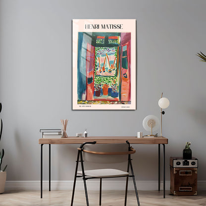 Flex Designs Metal Poster The Open Window by Henri Matisse 5 x 7" Home Goods - Artist Artwork  Metal Poster