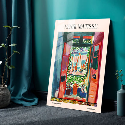 Flex Designs Metal Poster The Open Window by Henri Matisse 24 x 36" Home Goods - Artist Artwork  Metal Poster
