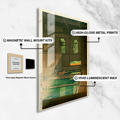 Flex Designs Metal Poster Joshu Hoshi Onsen by Kawase Hasui 16 x 24" Home Goods - Artist Artwork  Metal Poster