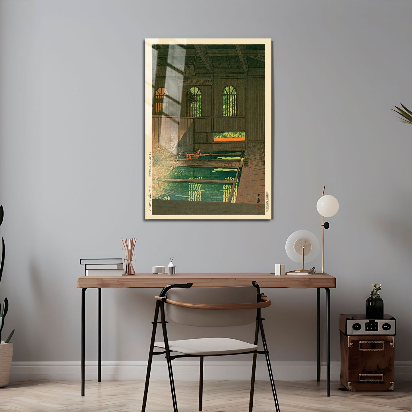 Flex Designs Metal Poster Joshu Hoshi Onsen by Kawase Hasui 5 x 7" Home Goods - Artist Artwork  Metal Poster