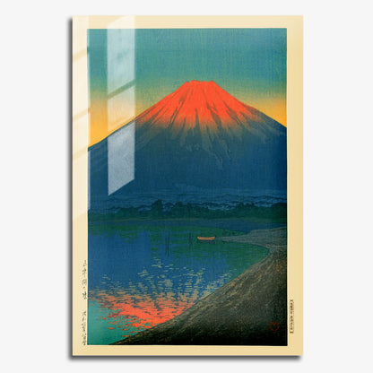 Flex Designs Metal Poster Lake Yamanaka and Mt Fuji by Kawase Hasui 11 x 17" Home Goods - Artist Artwork  Metal Poster
