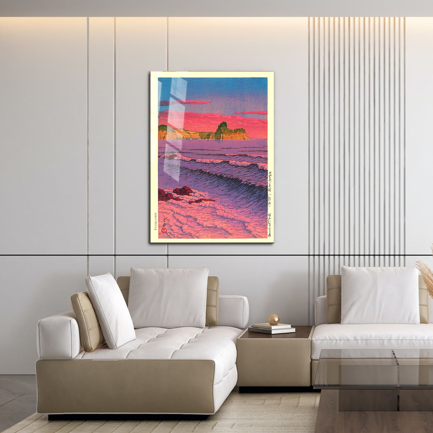 Flex Designs Metal Poster Morning Sea At Shiribeshi by Kawase Hasui 16 x 24" Home Goods - Artist Artwork  Metal Poster