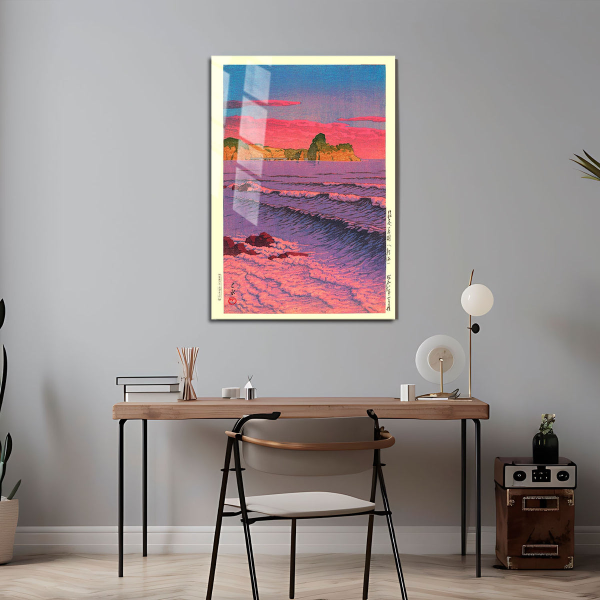 Flex Designs Metal Poster Morning Sea At Shiribeshi by Kawase Hasui 5 x 7" Home Goods - Artist Artwork  Metal Poster