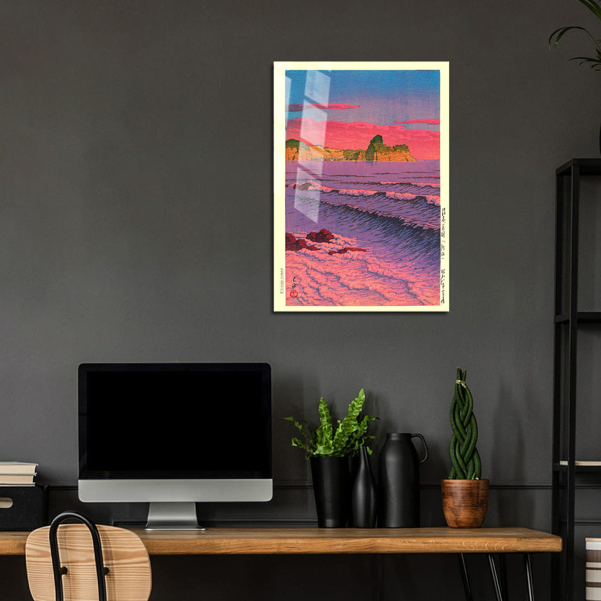 Flex Designs Metal Poster Morning Sea At Shiribeshi by Kawase Hasui 24 x 36" Home Goods - Artist Artwork  Metal Poster