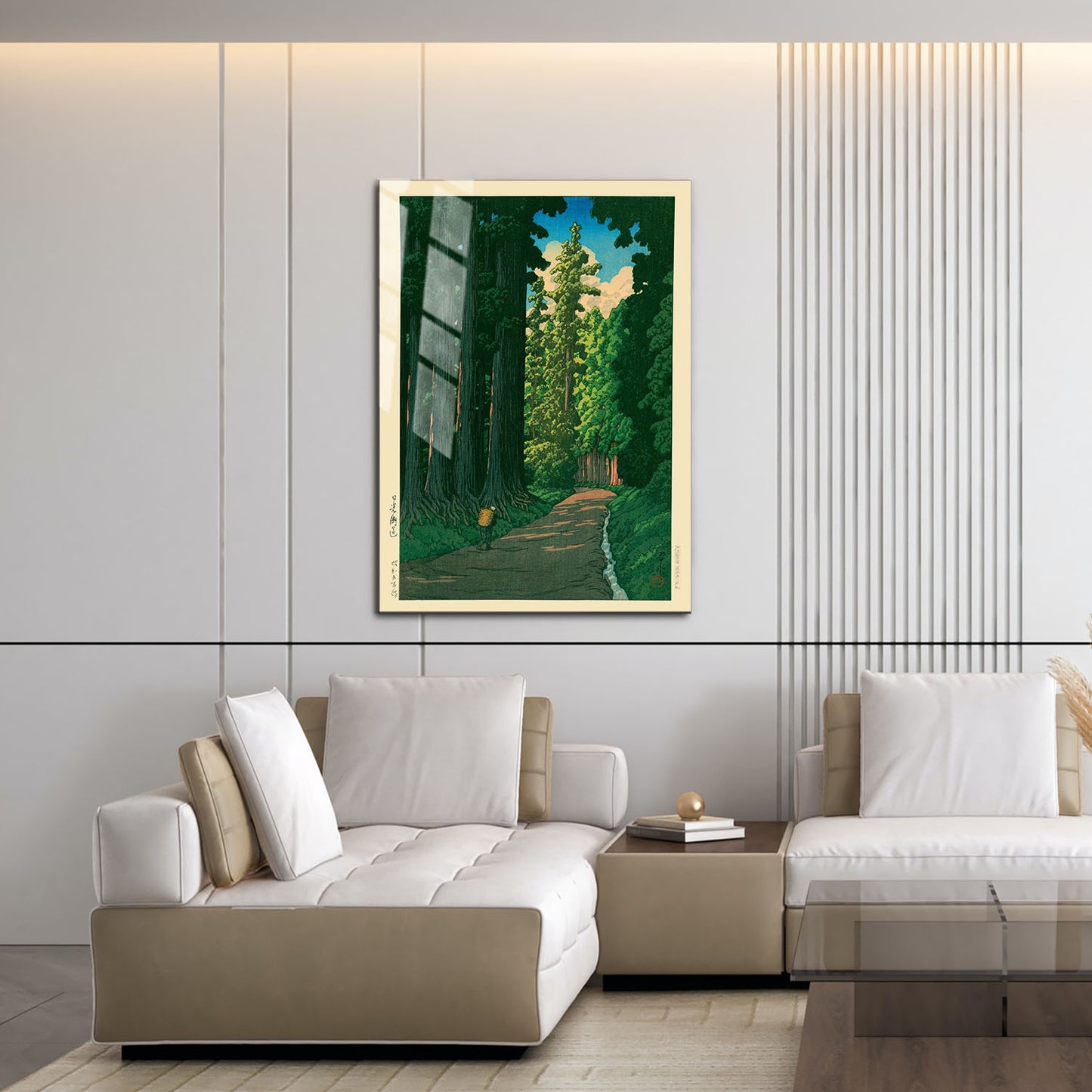 Flex Designs Metal Poster Road To Nikko by Kawase Hasui 16 x 24" Home Goods - Artist Artwork  Metal Poster