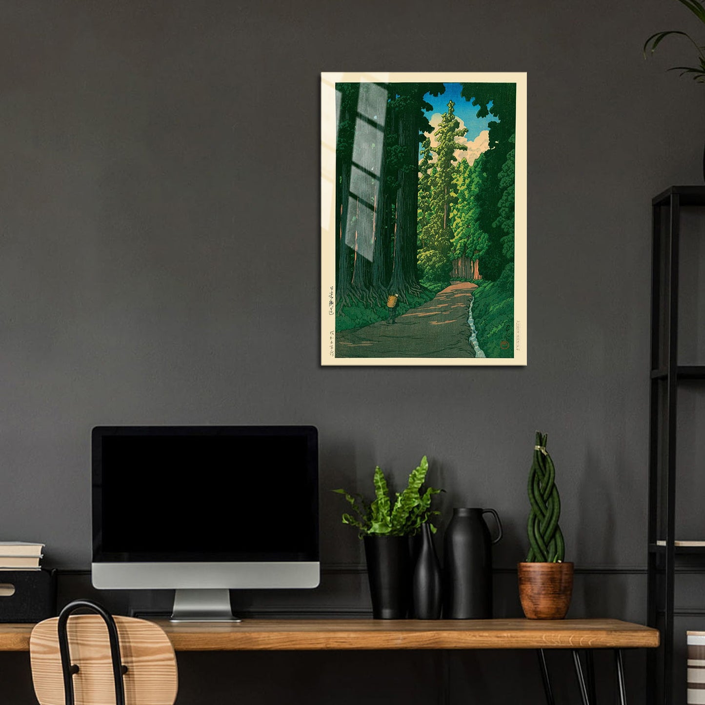 Flex Designs Metal Poster Road To Nikko by Kawase Hasui 24 x 36" Home Goods - Artist Artwork  Metal Poster