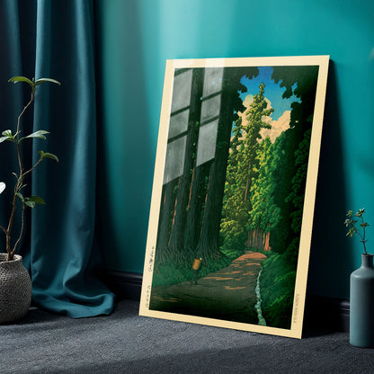 Flex Designs Metal Poster Road To Nikko by Kawase Hasui 24 x 36" Home Goods - Artist Artwork  Metal Poster